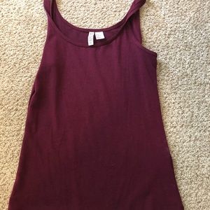 Wine red tank